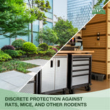 Rat Bait Stations 2-Pack | Refillable Outdoor Mouse Bait Station with Locks & Keys | Weather-Resistant Rodent Bait Box for Indoor & Outdoor | Pet & Kid-Safe Rat Trap Alternative - Large Size