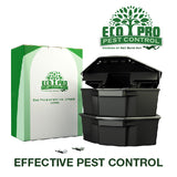 Rat Bait Stations 2-Pack | Refillable Outdoor Mouse Bait Station with Locks & Keys | Weather-Resistant Rodent Bait Box for Indoor & Outdoor | Pet & Kid-Safe Rat Trap Alternative - Large Size