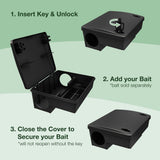 Eco Pro Pest Control Rat & Mouse Bait Stations 3 steps tutorial on how to use it.